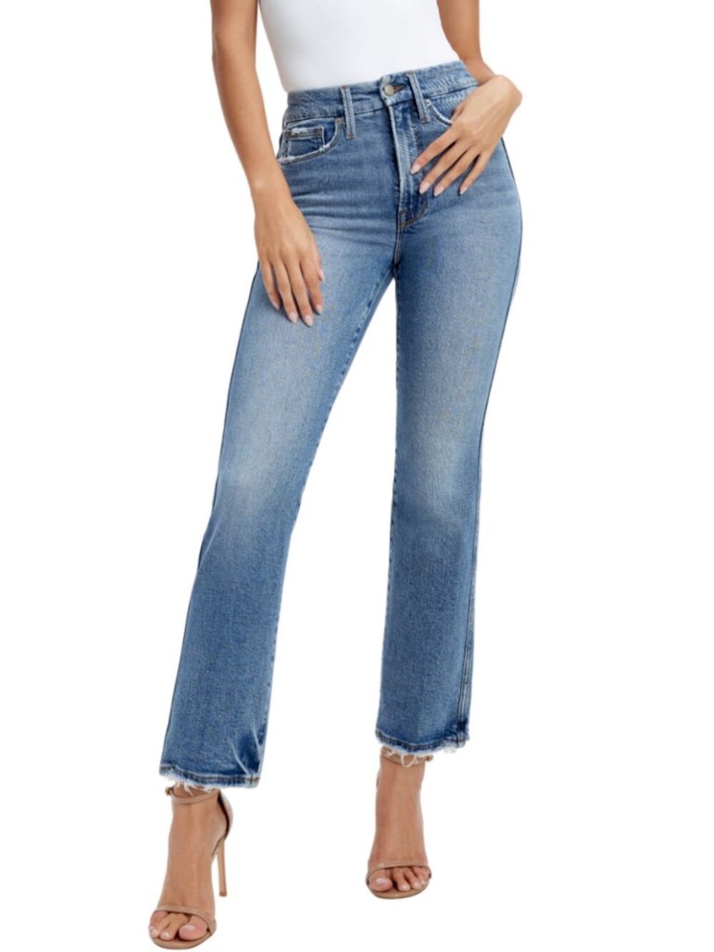 Good American Good Curve Straight Jeans